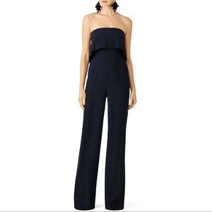 Monique lhuiller navy cropped jumpsuit